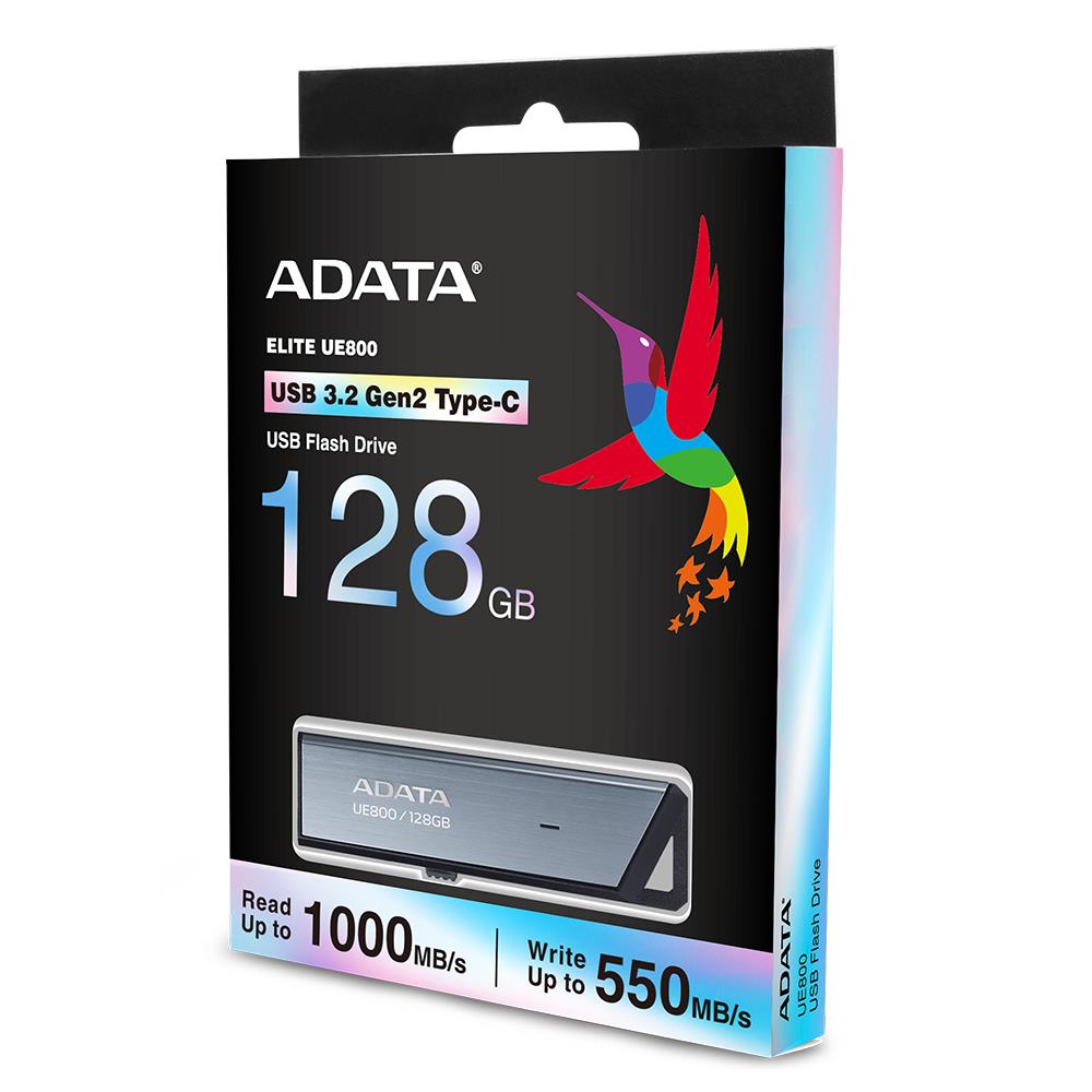 1e3c08f9-1593-4b57-bacf-4978b5b9a7b2-1 ADATA MEMORY DRIVE FLASH USB-C 128GB/SILV AELI-UE800-128G-CSG ADATA - Image 1