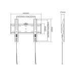 TV SET ACC WALL MOUNT 23-42"/WM-42F-01 GEMBIRD - Image 2