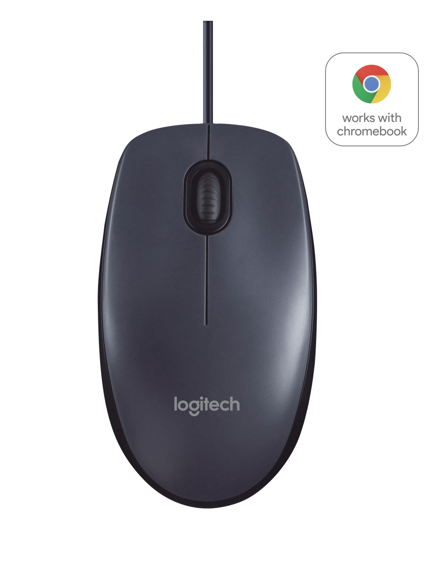 2210487c-18a6-4b98-9f9a-a1fa4dae7fa5 MOUSE USB OPTICAL B100/BLACK OEM 910-003357 LOGITECH - Image 1