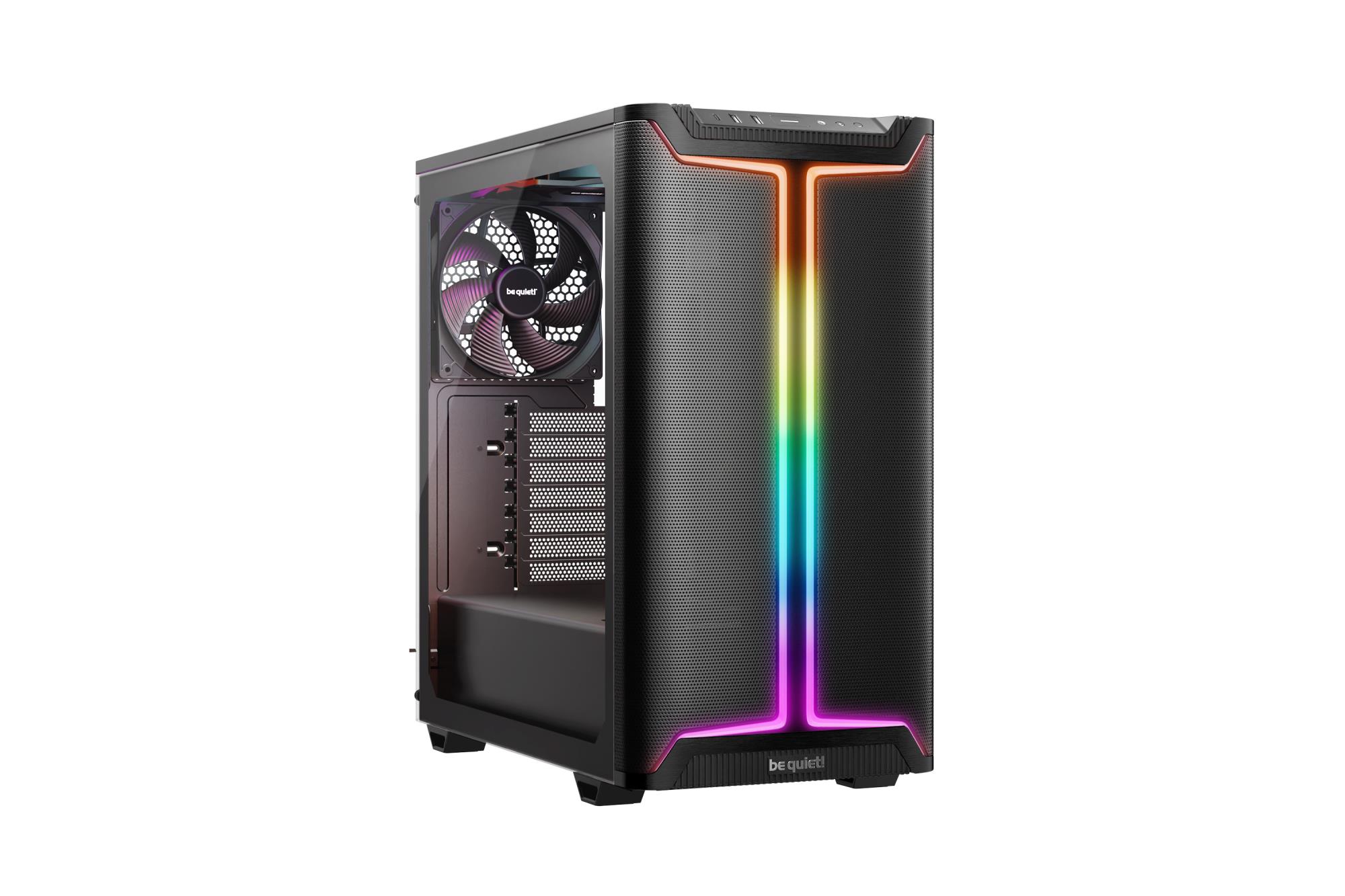 2249e7e3-e558-486c-b1c5-1a17d78ca974-1 BE QUIET Case|BE QUIET|PURE BASE 501 DX|MidiTower|Case product features Transparent panel|Not included|ATX|MicroATX|MiniITX|Colour Black|BGW76 - Image 1
