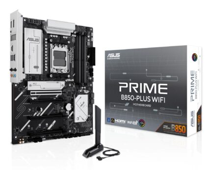 ASUS Mainboard|ASUS|AMD B850|SAM5|ATX|Memory DDR5|Memory slots 4|2xPCI-Express 3.0 16x|1xPCI-Express 4.0 16x|1xPCI-Express 5.0 16x|3xM.2|1xHDMI|1xDisplayPort|3xUSB 2.0|5xUSB 3.2 type B|2xUSB-C|3xAudio port|PRIMEB850-PLUSWIFI