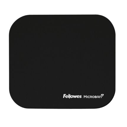 FELLOWES MOUSE PAD MICROBAN/BLACK 5933907 FELLOWES