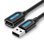 VENTION CABLE USB2.0 MALE TO FEMALE/1M BLACK CBIBF VENTION