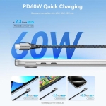CABLE USB-C TO USB-C/1M GRAY TRAHF VENTION - Image 7