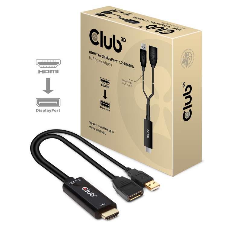2508c488-dc2c-4bab-90e8-0ca099011051-1 CLUB3D I/O ADAPTER HDMI TO DP/ACTIVE M/F CAC-1331 CLUB3D - Image 1