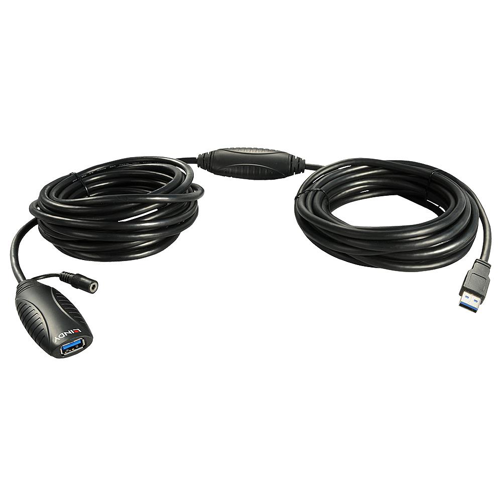 259036bc-8ccb-47ad-9d88-a935a2367502 LINDY CABLE USB3 ACTIVE EXTENSION/15M 43099 LINDY - Image 1