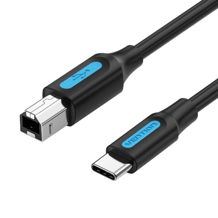 VENTION CABLE USB-C TO USB 2.0B/2M BLACK CQUBH VENTION