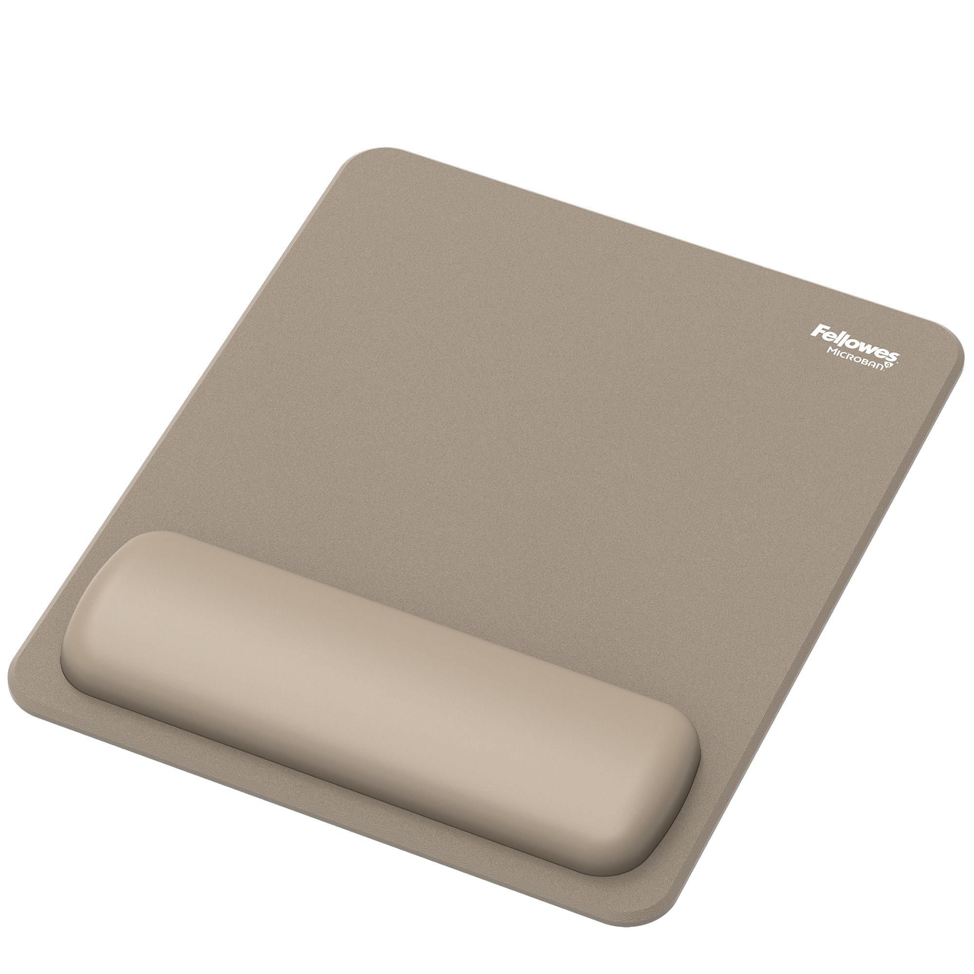 29f87a84-314b-40b6-94be-7ee6f6fc0a07-1 FELLOWES MOUSE PAD WRIST REST/SAND 100142559 FELLOWES - Image 1