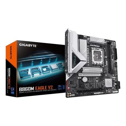 GIGABYTE Mainboard|GIGABYTE|Intel B860 Express|LGA1851|Micro-ATX|Memory DDR5|Memory slots 2|B860MEAGLEV2