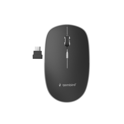 MOUSE USB-C OPTICAL WRL BLACK/SILENT MUSW-4BSC-01 GEMBIRD