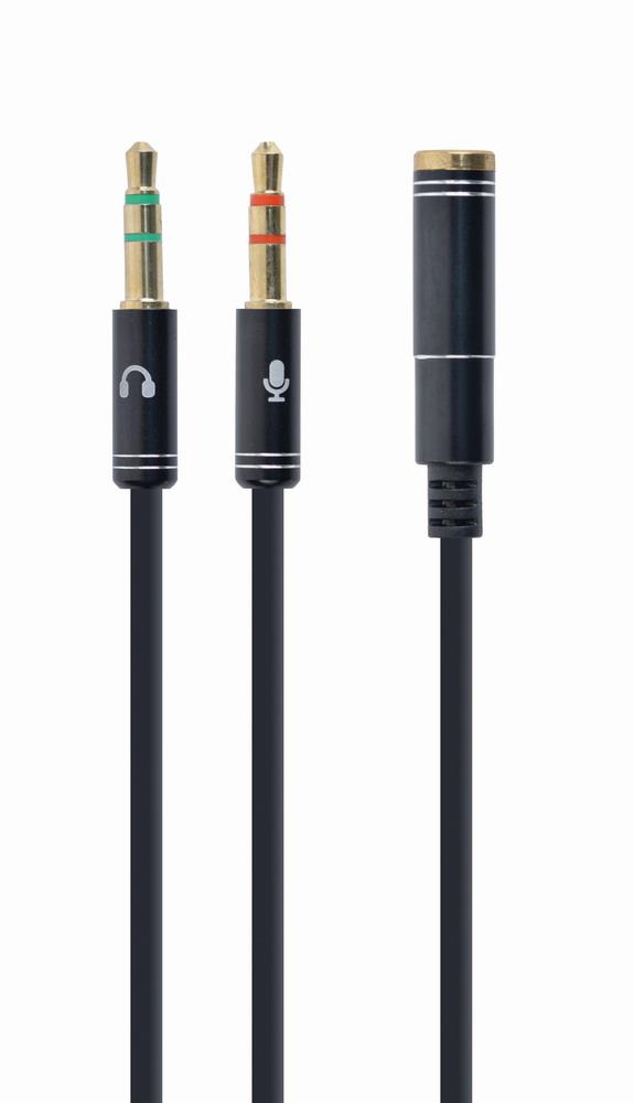 2fda5581-2ffc-4eb0-848b-c6b40b045d5f CABLE AUDIO 3.5MM SOCKET TO/2X3.5MM PLUG CCA-418M GEMBIRD - Image 1