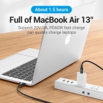 CABLE USB-C TO USB-C/1M BLACK COSBF VENTION - Image 3