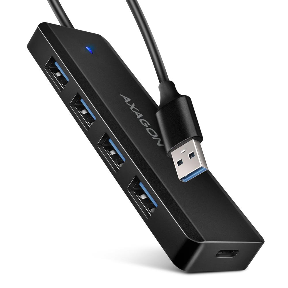 32412cd4-9714-454e-bd97-e2fe5d37888c AXAGON I/O HUB USB TRAVEL/0.19M HUE-C1A AXAGON - Image 1