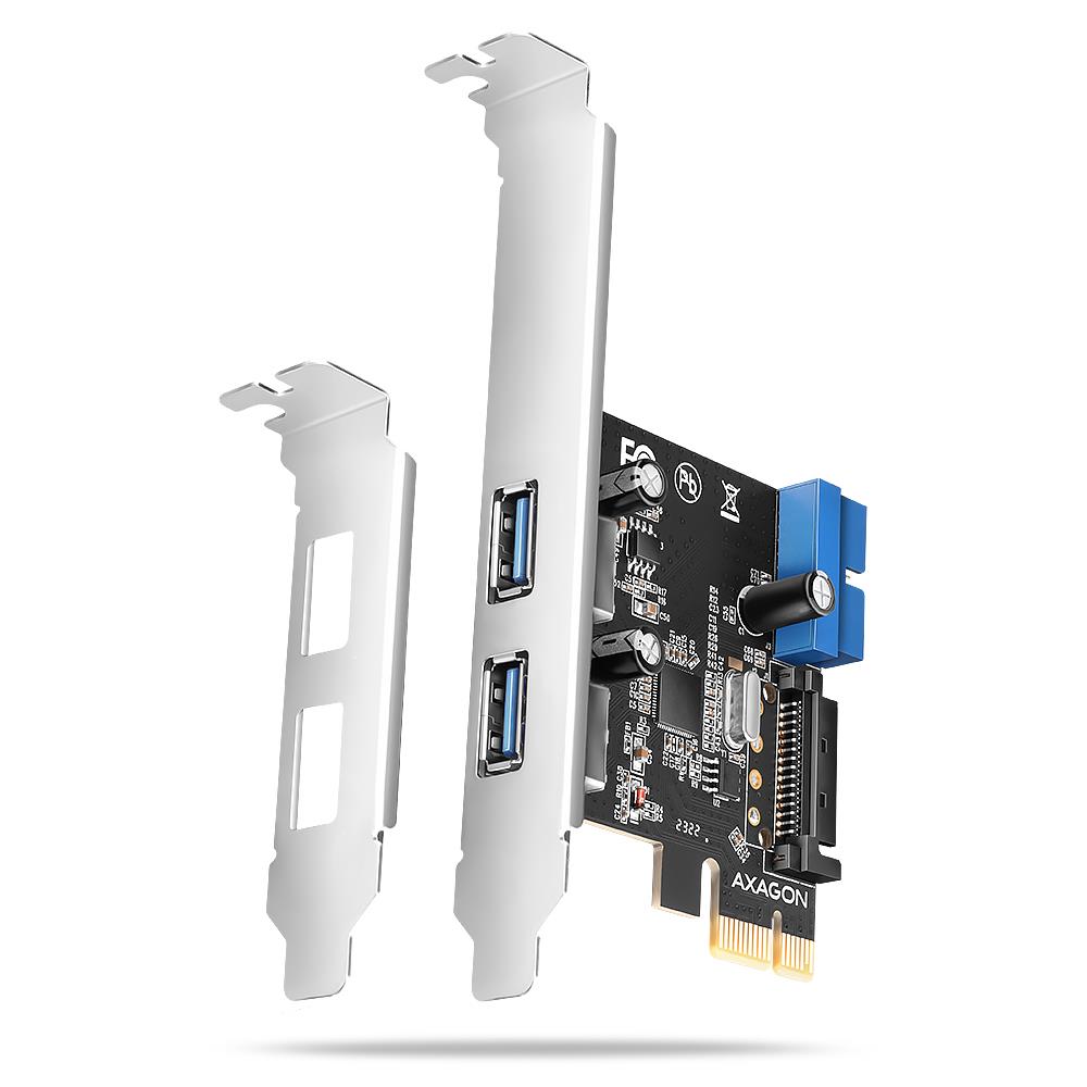 33f97e59-da32-4c14-9a9d-52ee9a23b0c6-1 AXAGON I/O CARD PCIE USB 5GBPS 4PORT/SP&LP PCEU-232RS AXAGON - Image 1
