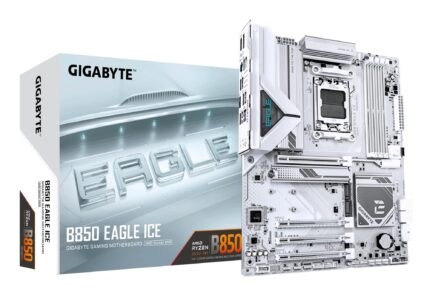GIGABYTE Mainboard|GIGABYTE|AMD B850|SAM5|ATX|Memory DDR5|Memory slots 4|2xPCI-Express 3.0 1x|1xPCI-Express 4.0 4x	|1xPCI-Express 5.0 16x|3xM.2|1xHDMI|1xDisplayPort|4xUSB 2.0|2xUSB 3.2|1xUSB-C|1xRJ45|3xAudio port|B850EAGLEICE