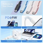 CABLE USB-C TO USB-C/1M BLACK TRCBF VENTION - Image 3