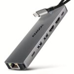 AXAGON I/O HUB USB-C 7IN1 DUAL 4K/0.15M HMC-7HX2 AXAGON