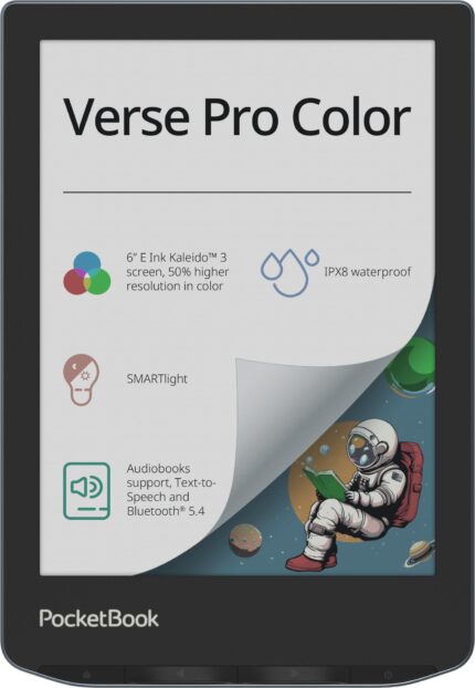 POCKETBOOK E-Reader|POCKETBOOK|Verse Pro Color|6"|1072x1448|1xUSB-C|Wireless LAN|Bluetooth|Dark Blue|PB634K3-1-WW
