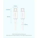 CABLE USB-C TO USB-C/1M BLUE TRCSF VENTION - Image 2