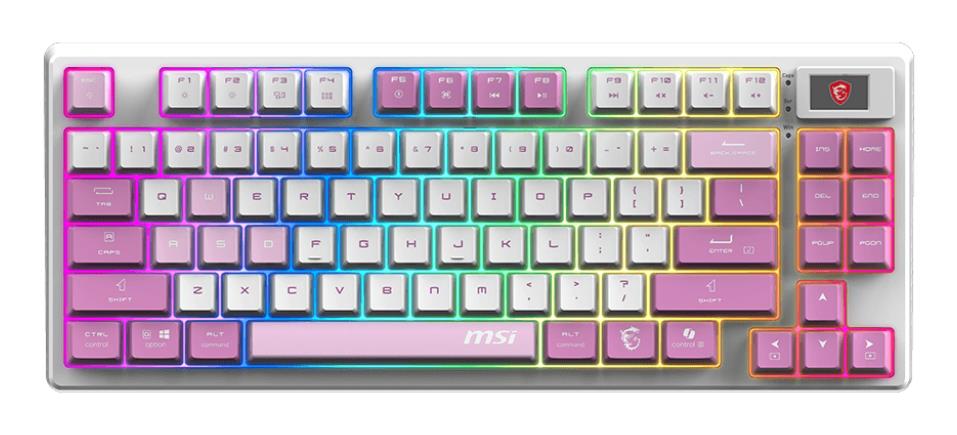 3ab71710-fca9-4dec-92b4-afc433042dc3-1 MSI KEYBOARD GAMING VIOLET US/FORGE GK600 TKL W VIOLET MSI - Image 1