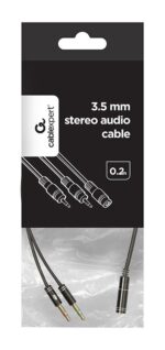 CABLE AUDIO 3.5MM SOCKET TO/2X3.5MM PLUG CCA-418M GEMBIRD - Image 2