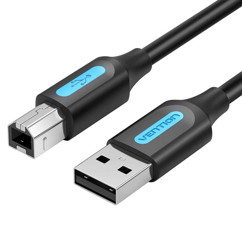 3b71958d-a06d-4551-83d3-bd5fc4ab903a CABLE USB2.0 MALE TO MALE/5M BLACK COQBJ VENTION - Image 1