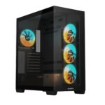 GIGABYTE Case|GIGABYTE|GB-C500P ST|MidiTower|Case product features Transparent panel|ATX|MicroATX|MiniITX|Colour Black|GB-C500PST