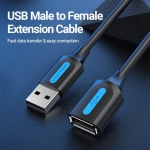 CABLE USB2.0 MALE TO FEMALE/3M BLACK CBIBI VENTION - Image 2