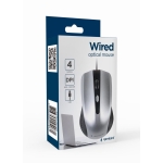 MOUSE USB OPTICAL BLACK/SILVER/MUS-4B-01-BS GEMBIRD - Image 2