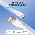 CABLE USB2.0 TO MICRO-B/1.5M WHITE CTIWG VENTION - Image 3