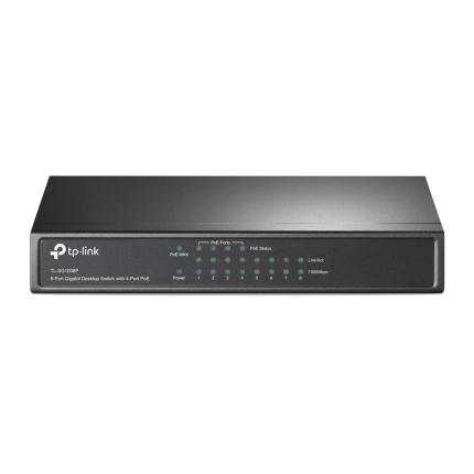 TP-LINK Switch|TP-LINK|8x10Base-T / 100Base-TX / 1000Base-T|TL-SG1008P