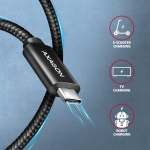 CABLE USB-C TO USB-C 1.5M 240W/BRAID BLK BUCM2-CM15AB AXAGON - Image 6
