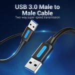 CABLE USB3.0 MALE TO MALE/3M BLACK CONBI VENTION - Image 4