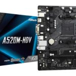 ASROCK Mainboard|ASROCK|AMD A520|SAM4|Micro-ATX|Memory DDR4|Memory slots 2|1xPCI-Express 3.0 1x|1xPCI-Express 3.0 16x|1xM.2|1x15pin D-sub|1xDVI-D|1xHDMI|2xAudio-In|1xAudio-Out|2xUSB 2.0|4xUSB 3.2|1xPS/2|1xRJ45|A520M-HDV