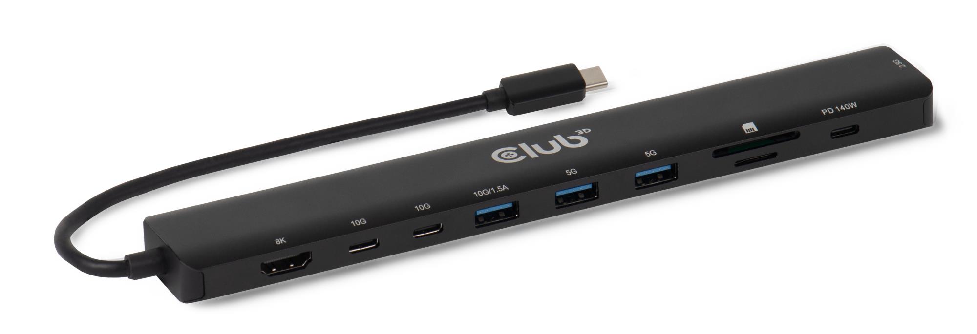480c9f82-4705-413b-81ee-77c0d7f1adfd-1 CLUB3D NB ACC DOCKING STATION 10IN1/USB-C 140W CSV-2550 CLUB3D - Image 1