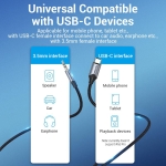 CABLE AUDIO 3.5MM TO USB-C/1M BGKHF VENTION - Image 6