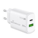 POWER ADAPTER USB/USB-C 25W/FAST MRMA112-2 MEDIARANGE - Image 2