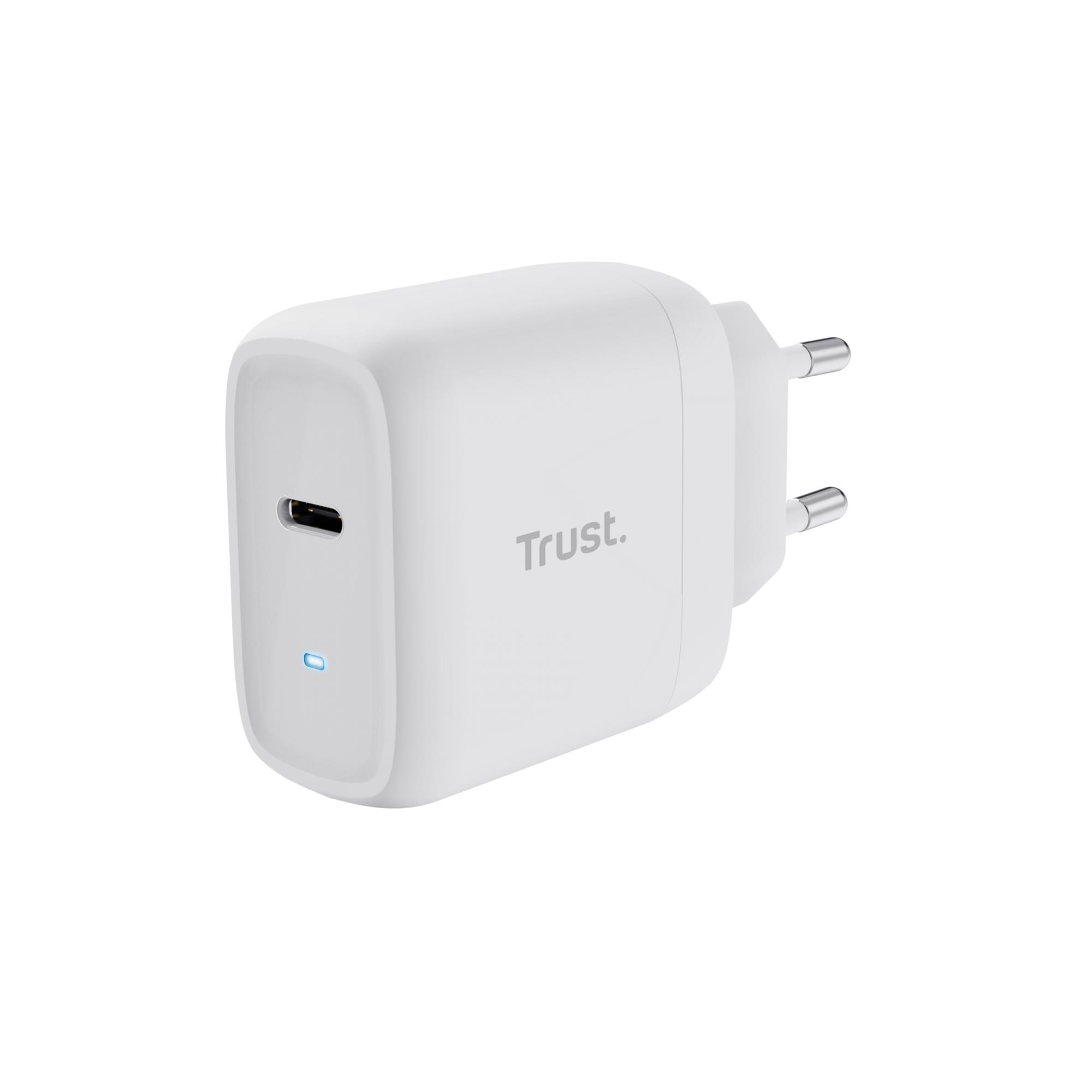 4aefad3f-913a-4cab-8ceb-cdca0581d31c TRUST MOBILE CHARGER WALL MAXO 45W/USB-C 25138 TRUST - Image 1