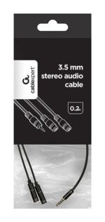 CABLE AUDIO 3.5MM 4-PIN TO/3.5MM S+MIC CCA-417M GEMBIRD - Image 2