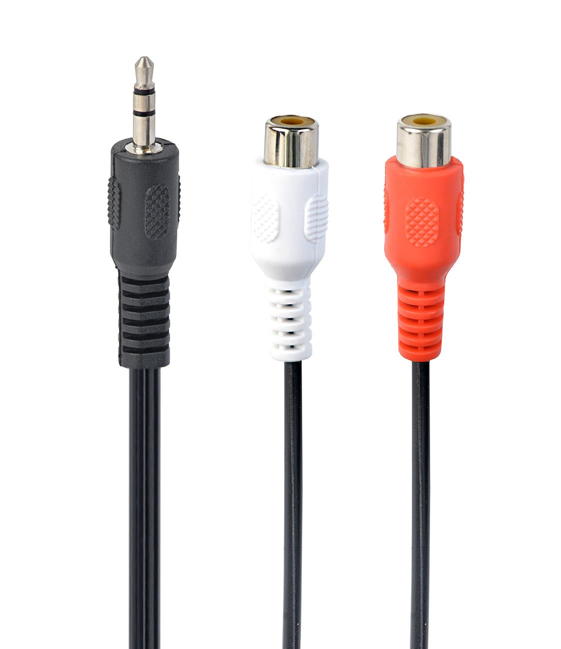 4e8fd99e-316b-4246-9c9d-8c9363710e3e CABLE AUDIO 3.5MM TO 2RCA/SOCKET CCA-406 GEMBIRD - Image 1