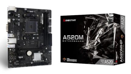 BIOSTAR Mainboard|BIOSTAR|AMD A520|SAM4|Micro-ATX|Memory DDR4|Memory slots 2|2xPCI-Express 3.0 1x|1xPCI-Express 3.0 16x|1xM.2|1x15pin D-sub|1xHDMI|4xUSB 2.0|2xUSB 3.2|1xPS/2|1xRJ45|3xAudio port|A520MHP