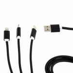 CABLE USB CHARGING 3IN1 1M/BLACK CC-USB2-AM31-1M GEMBIRD - Image 2