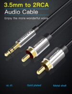 CABLE AUDIO 3.5MM TO 2XRCA/2M BCFBH VENTION - Image 2