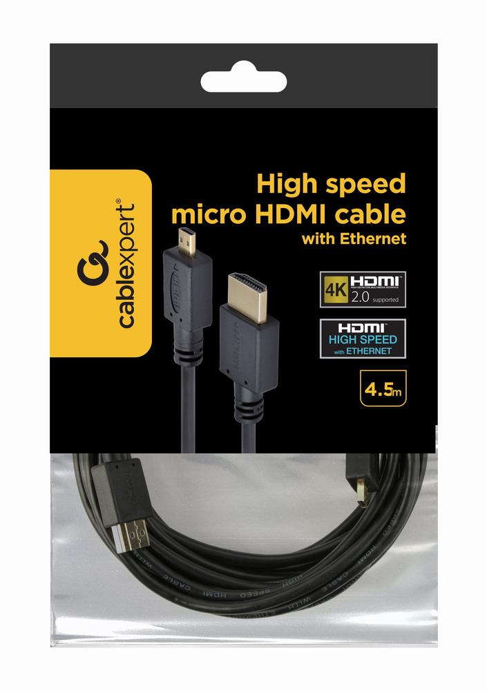 5937a3d9-63ad-4e9e-a1d9-2549de113a8d CABLE HDMI-MICRO HDMI 4.5M/V.2.0 BLK CC-HDMID-15 GEMBIRD - Image 1