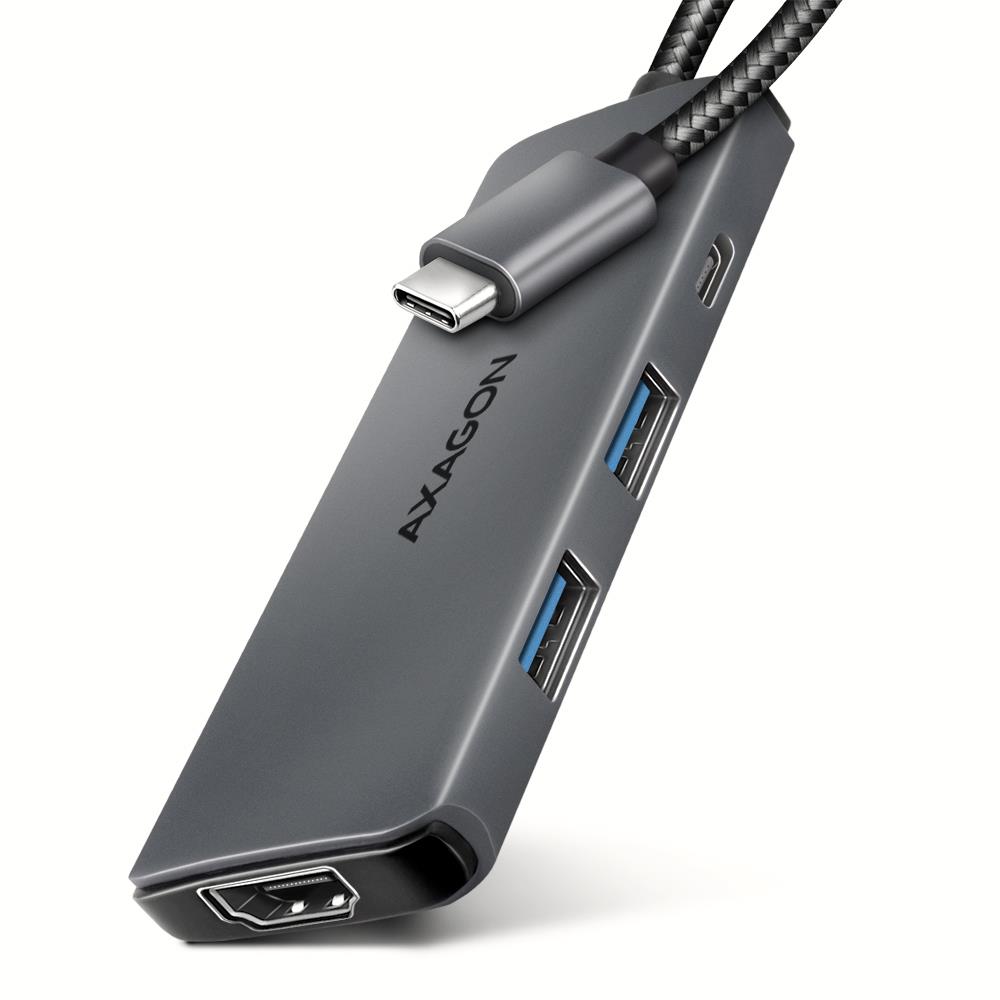 5983fe14-7ab6-4abc-917a-4482f6efa333-1 AXAGON I/O HUB USB-C 5IN1 8K/0.15M HMC-5H8K AXAGON - Image 1