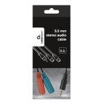 CABLE AUDIO 3.5MM 4-PIN TO/3.5MM S+MIC CCA-417 GEMBIRD - Image 2
