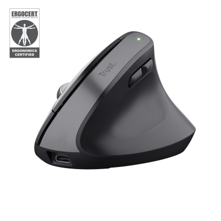 TRUST MOUSE USB OPTICAL WRL BAYO+/ERGONOMIC BLK 25146 TRUST