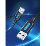 CABLE USB3.0 MALE TO MALE/3M BLACK CONBI VENTION - Image 3