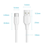 CABLE USB-C TO USB2.0 3A/1M WHITE CTHWF VENTION - Image 18