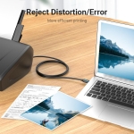 CABLE USB2.0 MALE TO MALE/3M BLACK COQBI VENTION - Image 4